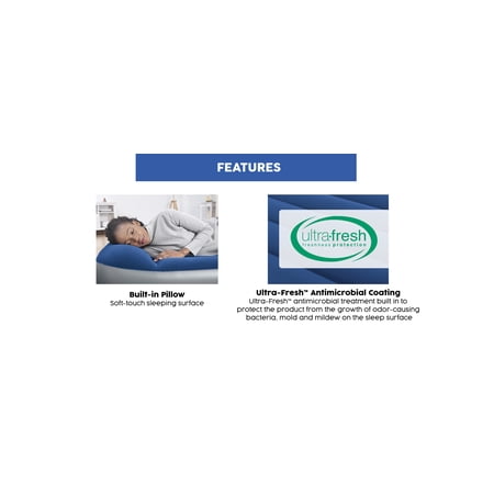 Bestway 12 Tritech Queen Air Mattress with Built-in Pump