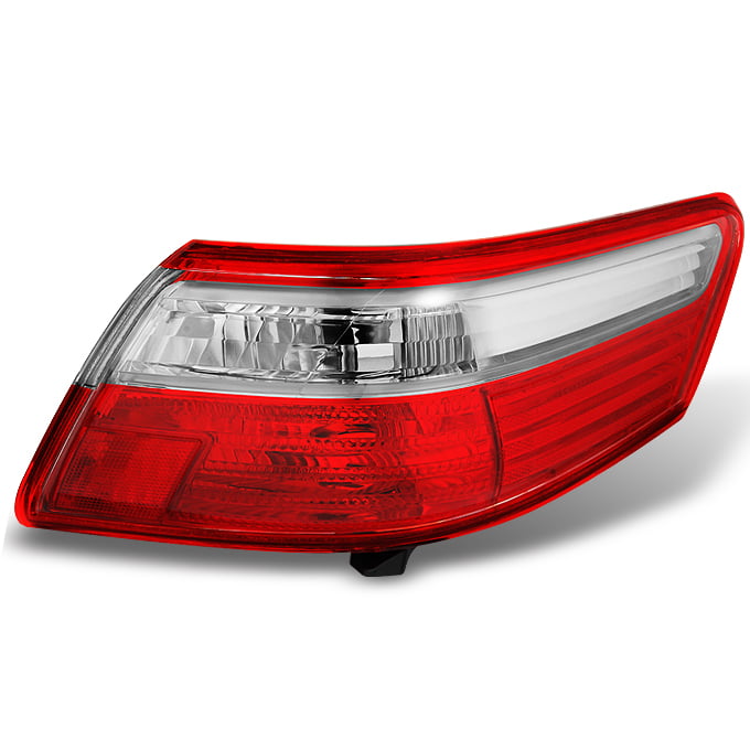 For Toyota Camry Red Clear Outter Piece Rear Tail Light Brake Lamp Driver Left Side Replacement 