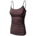 thumbnail image 1 of FashionOutfit Women's Basic Solid Camisole Tank Tops with Adjustable Straps, 1 of 3