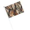 thumbnail image 3 of Handheld Flag Double-Sided Hand Waving Flag 8.2×5.5in Used For Team Activities Or Decoration In Decorative Places Abstract Leaves (2) Ten Piece, 3 of 8