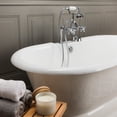 thumbnail image 2 of Laurent 60 Inch Cast Iron Double Ended Pedestal Tub - Rim Faucet Drillings, 2 of 2