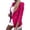 Hot Pink, variant on Lilgiuy Women's Summer Solid Color Slim Long Sleeve Double Breasted Suit Small Jacket 2022 Fall Winter