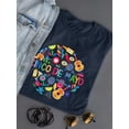 thumbnail image 3 of Cinco De Mayo Cluttered Party Shaped T-Shirt Women -Image by Shutterstock, Female x-Large, 3 of 4