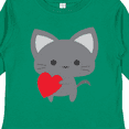 thumbnail image 4 of Inktastic Heart Cat Boys or Girls Long Sleeve Toddler T-Shirt, 4 of 5