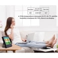 thumbnail image 4 of Mistaha LCD Color Screen Indoor Thermometer Hygrometer with Alarm Clock and Calendar Functions - TS-6211-B Black (Batteries Not Included), 4 of 6