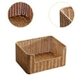 thumbnail image 6 of Fiocias Weaving Storage Basket Bread Basket Magazine Holder Decoration Decorative Basket Brown, 6 of 9