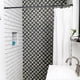 thumbnail image 3 of Extendable Telescopic Spring Loaded Net Voile Tension Curtain Rail Pole Rods,70~120cm,Black, 3 of 5