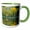 Green/White, variant on 3drose, Maine. Reflections at Beaver Dam Pond in Acadia N.p., 11oz Two-tone Yellow Mug