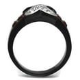thumbnail image 3 of Womens Black Red Ring Anillo Para Mujer 316L Stainless Steel Ring with Top Grade Crystal in Siam Tuscania, 3 of 4