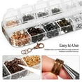 thumbnail image 6 of Hytrove 1 Set Jewelry Finding Kit for Necklace Fixing with Assorted Color Copper Materials in 4.91X2.36X0.39in Size, 6 of 8