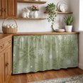 thumbnail image 3 of Sage Green Christmas Cabinet Curtain 32"Wx55"L,Dustproof Pantry Door Curtain with Self Adhesive Tape,Winter Xmas Snowflakes Textured Tall Storage Cover Privacy Drape for Bathroom Kitchen Laundry Room, 3 of 9