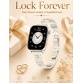 thumbnail image 2 of Wearlizer Slim Stainless Steel Watch Band Compatible with Apple Watch Band Women 38/40/41/42/44/45/46/49mm Jewelry Bracelet Strap for Series 11/10/9/8/7/6/5/4/SE/Ultra 3/2/1, 2 of 6