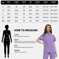 thumbnail image 6 of VIAOLI Scrubs for Women Set – Quarter-Zip Top & Slim Straight Scrub Pants, Stretchy Medical Uniform, 10 colors, 6 of 7