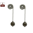 thumbnail image 2 of Royal Designs 24 Inch Adjustable Ceiling Fan Pull Chain Extension with Refracted Filigree Ornament, Antique Brass, Set of 2, 2 of 8