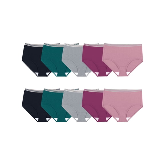 Fit for Me by Fruit of the Loom Women's Plus Size Underwear, Brief Multipacks, Sizes 1X - 5X