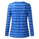 thumbnail image 5 of Pntutb - Camiseta de manga larga con cuello en V y estampado de moda de verano para mujer Pntutb Pntutb-1723, 5 of 7