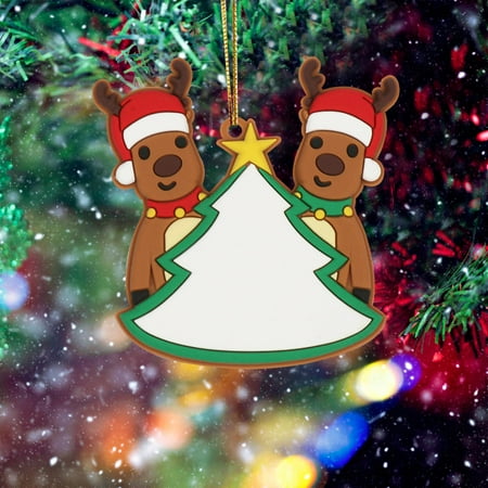 

TMOYZQ Christmas Ornaments Christmas Decorations Elk Pendant Personalized Listing Family Ornaments Christmas Gifts on Clearance