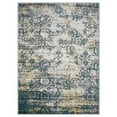 thumbnail image 2 of RUGSOTIC CARPETS MACHINE MADE HEATSET POLYPROPYLENE AREA RUGS - 5'x8', Rectangle, Ivory Blue, Abstract Modern Design, High Pile Machine Made Area Rugs for Living Room, Bed Room (MX0006), 2 of 5