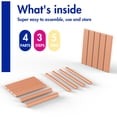 thumbnail image 7 of FODINGHILL 2-Tier Outdoor Side Table set of 4, HDPE All Weather Adirondack Patio Table with Storage Shelf, Outside End Table for Porch Backyard Indoor, Teak, 7 of 7