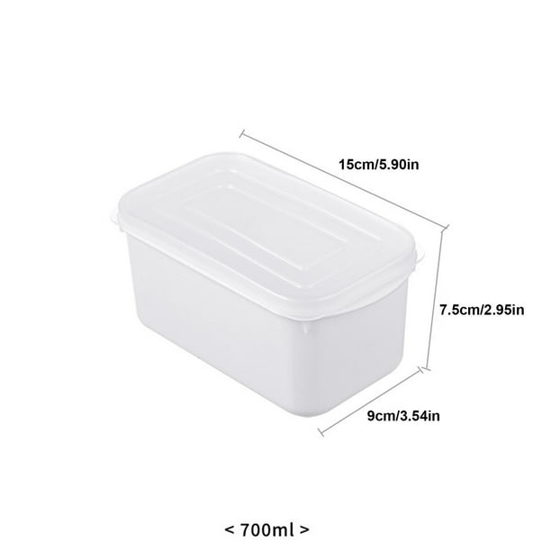 Recipiente de almacenamiento de alimentos con tapa para preparación de comidas, organización del congelador y el refrigerador. Caja de plástico hermética y reutilizable para sopas, arroz, verduras y