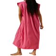 thumbnail image 2 of PENGXIANG Femmes Été Décontracté Surdimensionné Longue Robe Couleur Unie Sans Manches Débardeur Robes Plage Robe de Soleil, 2 of 4