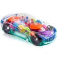 thumbnail image 1 of Ilumina el coche de juguete transparente para niños con coloridos engranajes en movimiento, 1 of 5