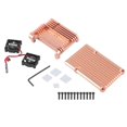 thumbnail image 1 of Protective Case Housing Enclosure Casing with Dual Cooling Fan for Raspberry Pi 3 Model B B+, 1 of 5