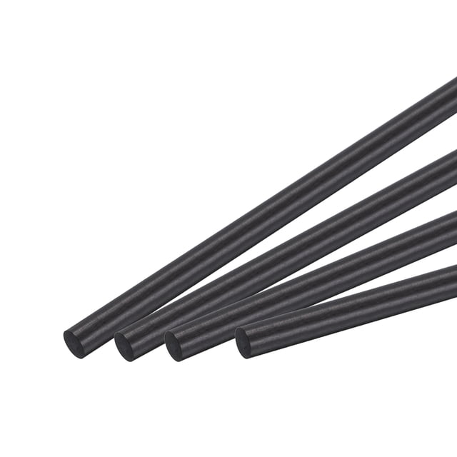 Varilla de fibra de carbono, 6mm x 100mm para herramienta de ala de coche RC, tubo de quadcopter, paquete de 5