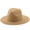 Camel, variant on rygai Solid Color Folding Thin Straw Hat Unisex Big Brim Sunscreen Jazz Hat Fashion Accessories,Milky White,M