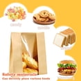 thumbnail image 4 of Puntoco Bolsa de pan de papel para pan casero, 11,4 x 8,2 x 3,5 pulgadas, adecuada para empaquetar y almacenar productos horneados, el empaque incluye 60 lindas pegatinas para sellar, 4 of 5