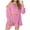 Pink, variant on Wancir Womens Sexy Warm Fuzzy Fleece 3 Piece Outfits Pajamas, Open Front Cardigan Sleeveless Tops Shorts Nightwear Set