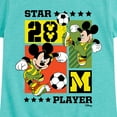 thumbnail image 3 of Disney - Mickey Soccer - Toddler & Youth Girls Short Sleeve Graphic T-Shirt, 3 of 5
