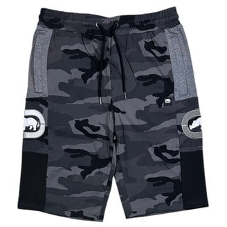 Ecko Unltd Men's Panel Stitched Activewear Shorts (X-Large, Grey