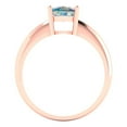 thumbnail image 4 of Clara Pucci 14K Rose Gold 1.5ct BlueMoissanite Solitaire Ring for Women, 4 of 7