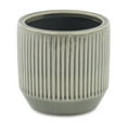 thumbnail image 2 of Cheungs Gray Ceramic Ruffled Ridge Pot Small, 2 of 5