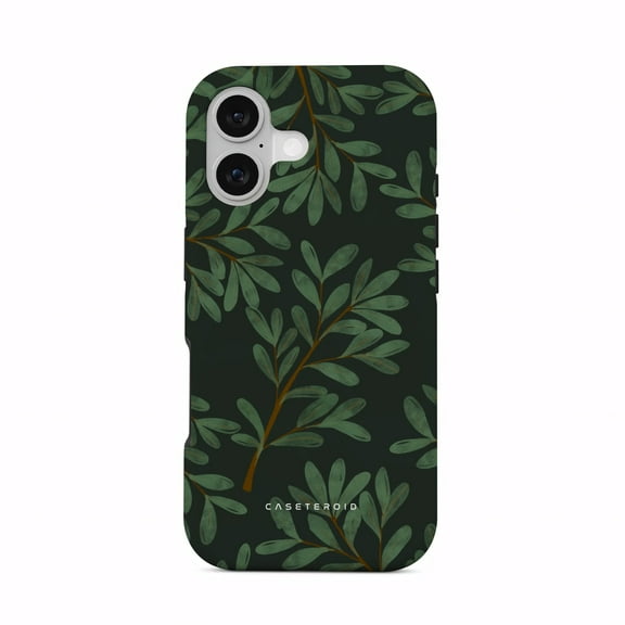 CASETEROID Tough Case for iPhone 17 – Dual-Layer Protection, Shockproof [Compatible with MagSafe] – Leafy Canopy Case
