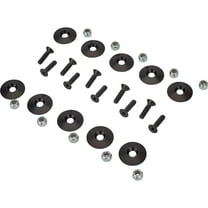 Aluminum Race Car Body Mounting Sheetmetal Washer Kit, Black