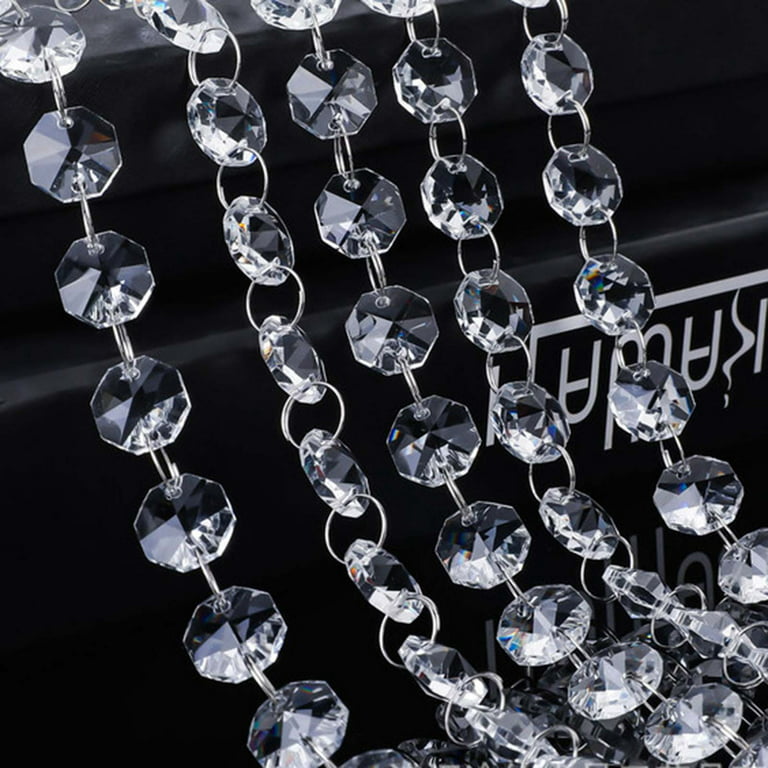 6 Yards/216 Inches/18 Feet Iridescent Bead Curtain Wedding Centerpiece  Acrylic Crystal Diamond Cut Tier/chandelier Shades/bling Curtains -   Israel