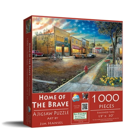 SUNSOUT INC - Home of the Brave - 1000 pc Jigsaw Puzzle by Artist: Jim Hansel - Finished Size 19" x 30" - MPN# 67357