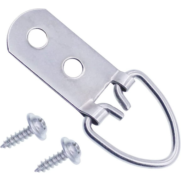 Heavy Duty D Ring Picture Hangers - 20 Pcs - Large