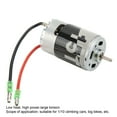 thumbnail image 2 of RC Brushless Motor,550 Brush Motor 20000 RPM Large Torsion Two Way Bearing Silver 15T Brush Motor RC Vehicles Truck Update Parts for 1/10 Climbing Car, 2 of 9
