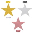 thumbnail image 2 of Uxcell 80Pcs Star Cutouts Paper Five Star Confetti Cutouts for Birthday Party Classroom 5.9 inches(Gold Silver Rose Gold), 2 of 5