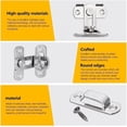 thumbnail image 4 of Barn Door Lock, 90 Degree Right Stainless Steel Angle Door Latch Buckle for Doors and Windows, 4 of 4