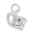thumbnail image 2 of Finest Gold Sterling Silver Polished Mug Charm, 2 of 5