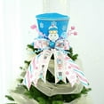 thumbnail image 2 of Christmas Tree Topper, Christmas Tree Topper Hat, Candy canes Tree Topper, Tree Topper Christmas Decorations with Bow Ribbon Christmas Tree Ornaments for Home Decor, 2 of 7