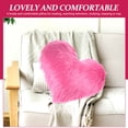 thumbnail image 4 of GOOHOCHY Almohada de peluche, almohada decorativa para el hogar, almohada en forma de corazón, almohada rellena romántica, decoración, 4 of 8