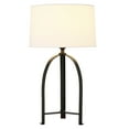 thumbnail image 3 of Evelyn&Zoe Oakdale 26" Tall Table Lamp with Fabric Shade in Blackened Bronze/White, 3 of 8