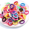 thumbnail image 1 of Tignapoo Vibrant Seamless Elastic Hair Ties for Kids - Durable, Colorful, and Perfect for Daily Use or Special Occasions (100-Piece Set), 1 of 1