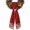 Red, variant on Christmas Tree Wreath Sash for Front Door 4.5"x56", Cute Green Simple Hand Painted Double-Sided Bow Ribbon Decor for Wreaths, Stair Railings, Fireplace Mantel