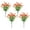 Orange, variant on AUHomi 4 Pcs Artificial Morning Glory Flowers for Outdoors, Silk Morning Glory Bush, Faux Flowers UV Resistant Artificial Flowers for Outdoor Decor, Garden Patio Grave Table Centerpiece (Orange)